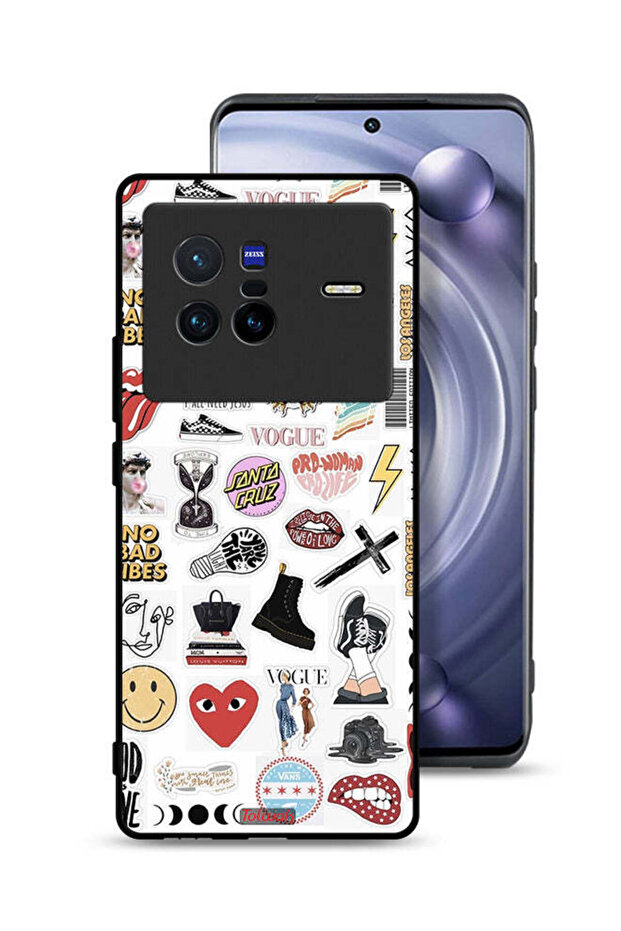 Vivo X80 Protective Case Cover No Bad Vibes Stickers