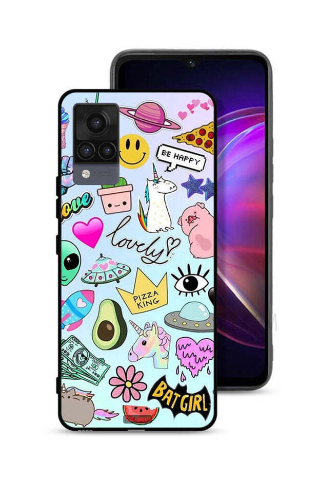 Vivo V21 Protective Case Cover Lovely Stickers