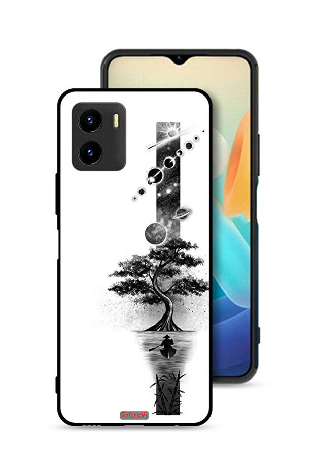 غطاء حماية Vivo Y15s بتصميم فن الأرض والفضاء