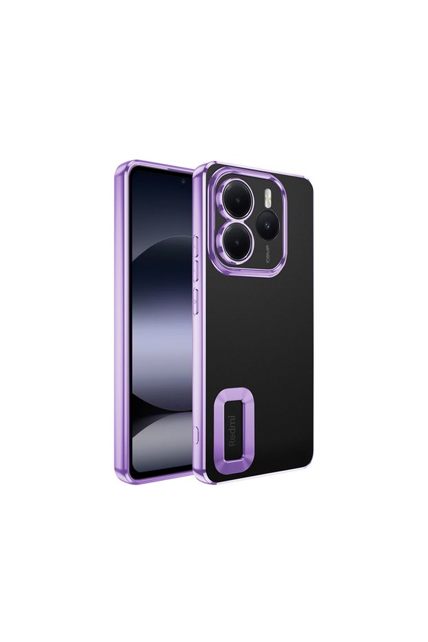 Xiaomi Redmi Note 14 4g Case Transparent Back Edges Platinum Plating Show the Logo of Phone