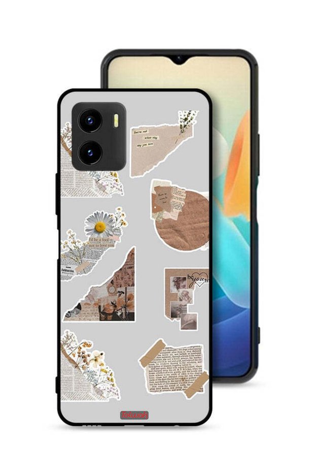 Vivo Y15s Protective Case Cover Pieces Of Paper Stickers