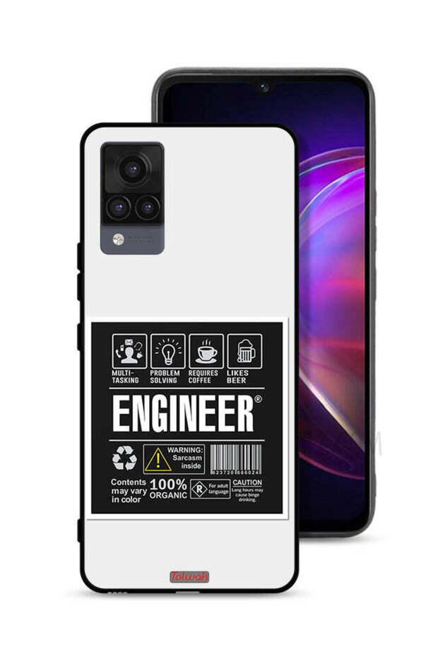 غطاء حماية لهاتف Vivo V21 - ملصق المهندس