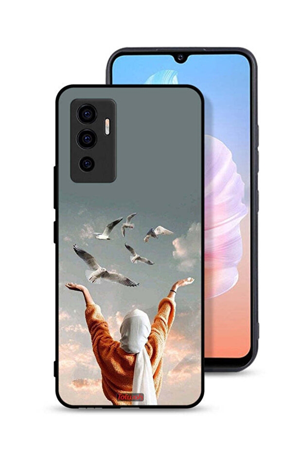 غطاء حماية لهاتف Vivo S10e 5G بتصميم طيور تحلق