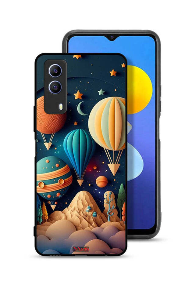غطاء حماية لهاتف Vivo T1x - فن بيراشوت