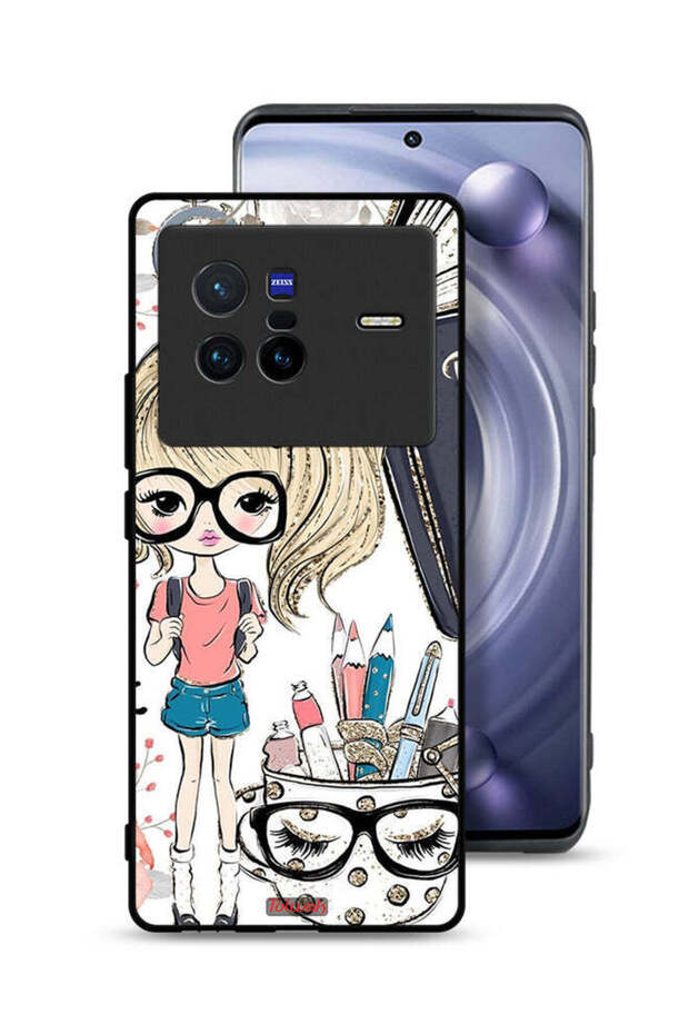 Vivo X80 Protective Case Cover Unicorn Girl Art
