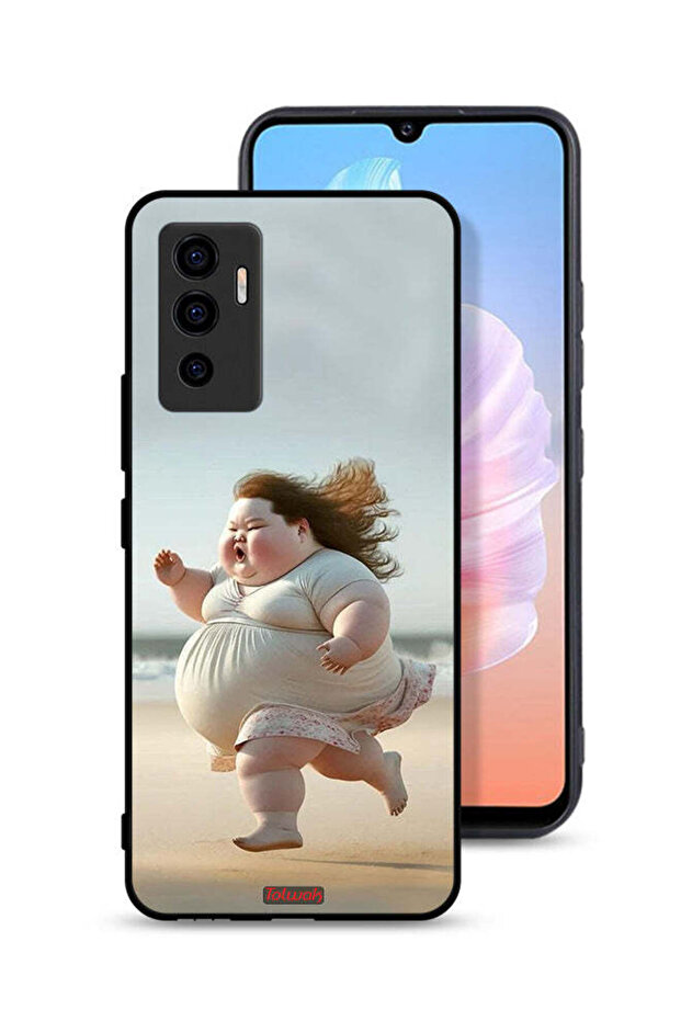 Vivo V23e Protective Case Cover Fatty Baby Girl Running