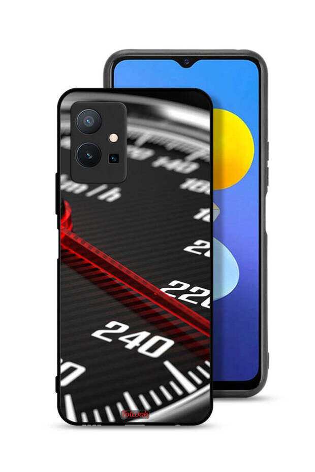 غطاء حماية لجهاز Vivo Y75 5G مع عداد السرعة