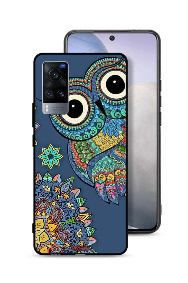 Vivo X60 Protective Case Cover Floral Owl