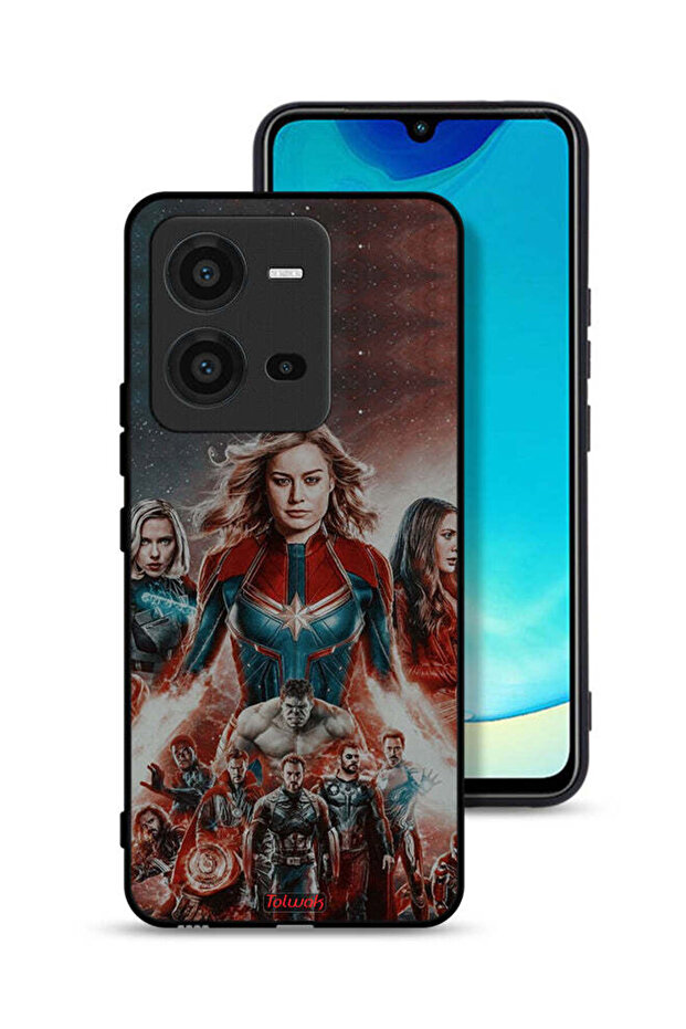 غطاء حماية لهاتف Vivo V25 5G بتصميم Avengers