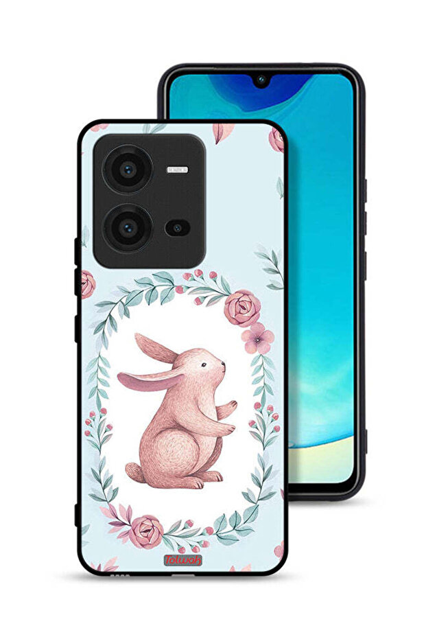 غطاء حماية لهاتف Vivo V25 5G على شكل أرنب