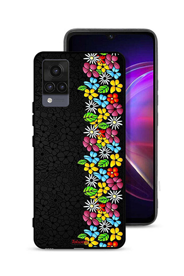 Vivo V21 Protective Case Cover Flowers Line