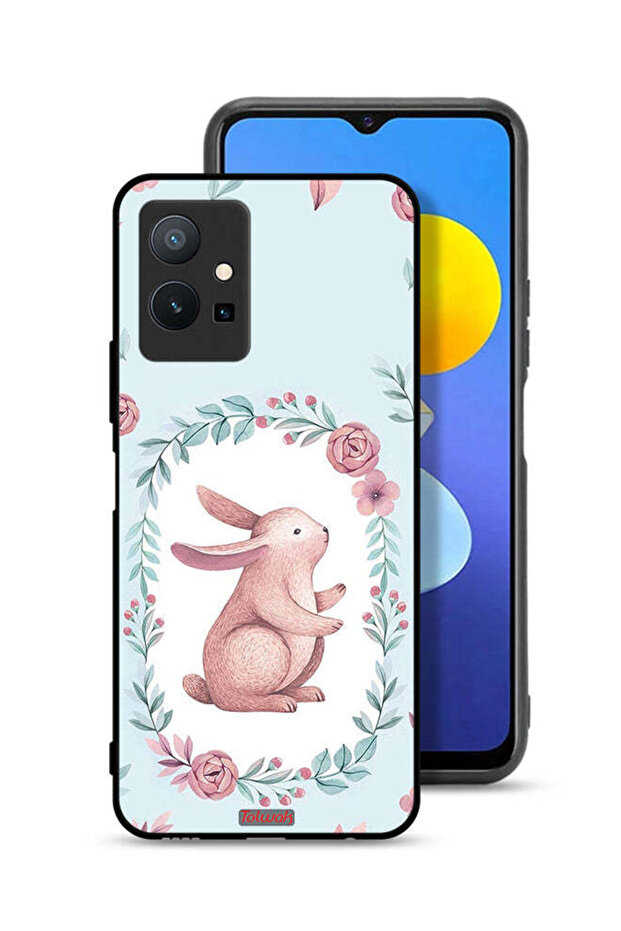 غطاء حماية لهاتف Vivo Y75 5G بتصميم أرنب