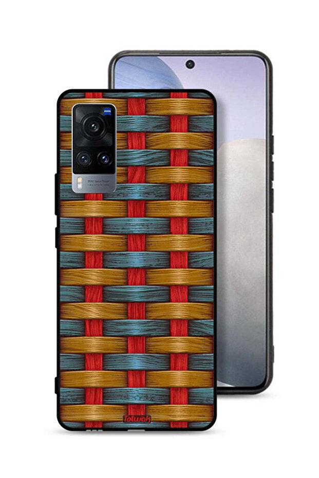 Vivo X60t Protective Case Cover Strips Art Pattern