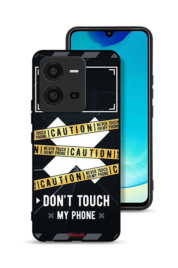 Vivo V25 5G Protective Case Cover Caution Never Touch My Phone