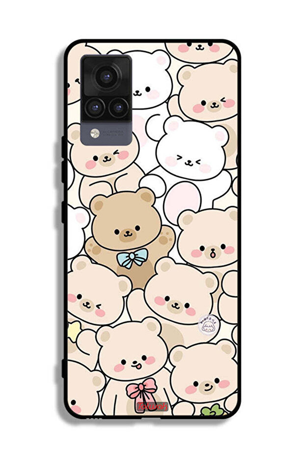 Vivo V21 Protective Case Cover Bears Pattern - 2