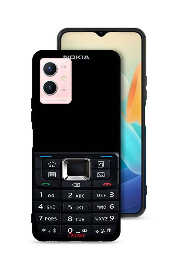 غطاء حماية لهاتف Vivo Y33s 5G بنمط هاتف قديم