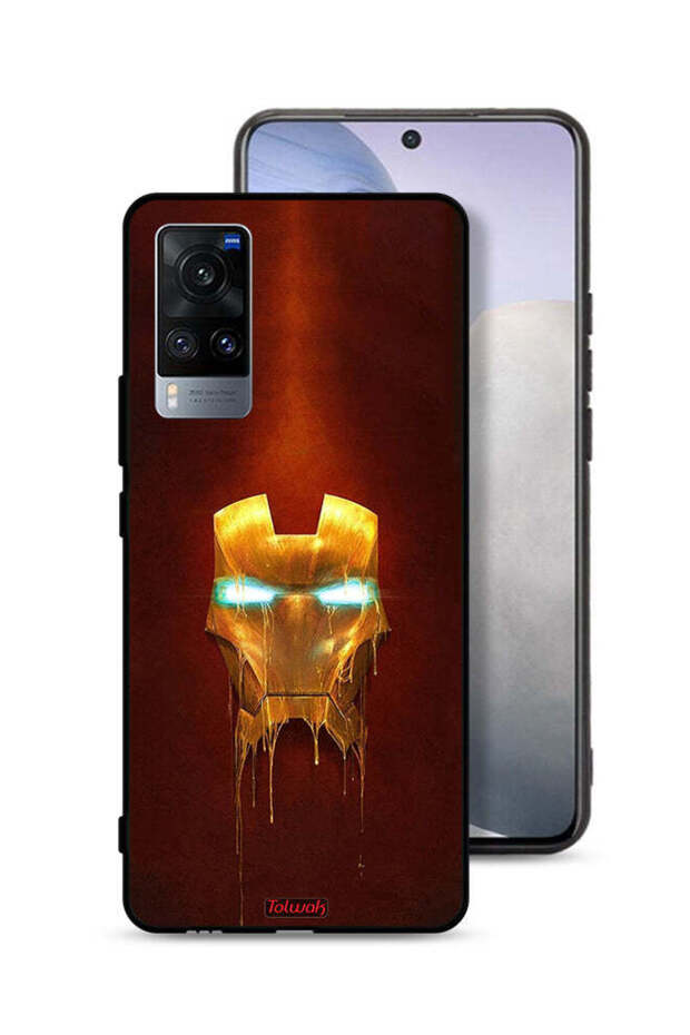 غطاء حماية لهاتف Vivo X60t بطبعة الرجل الحديدي من Marvel Comics