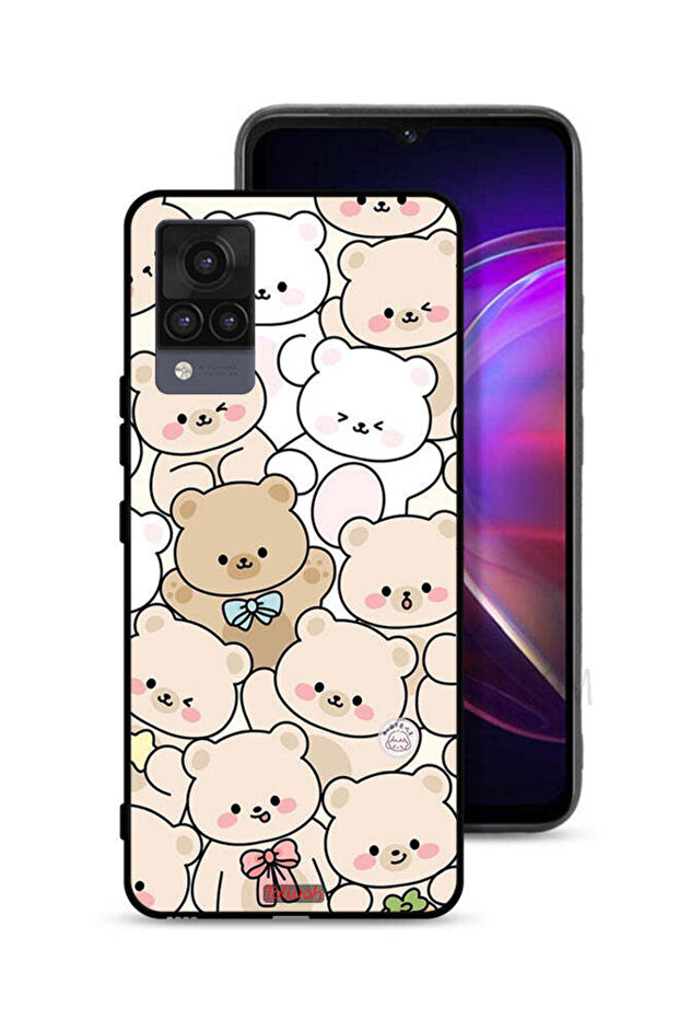 Vivo V21 Protective Case Cover Bears Pattern - 1