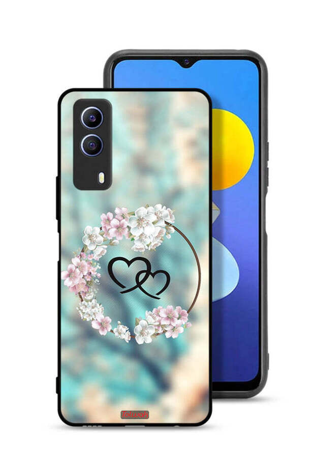 Vivo T1x Protective Case Cover Hearts In Ring Art