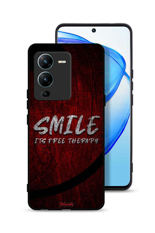Vivo V25 Pro 5G Protective Case Cover Smile Its Free Therapy