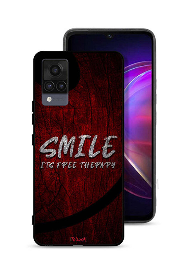 Vivo V21 Protective Case Cover Smile Its Free Therapy