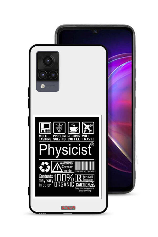 غطاء حماية لهاتف Vivo V21 بملصق فيزيائي