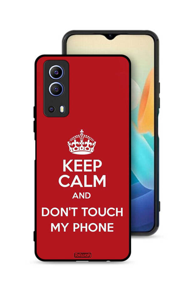 Vivo Y72 5G Protective Case Cover Keep Calm And Dont Touch My Phone