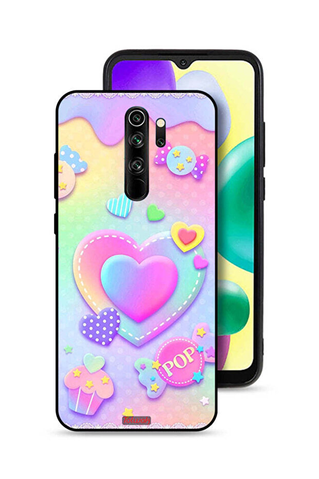 Xiaomi Redmi Note 8 Pro Protective Case Cover Pop Hearts Art