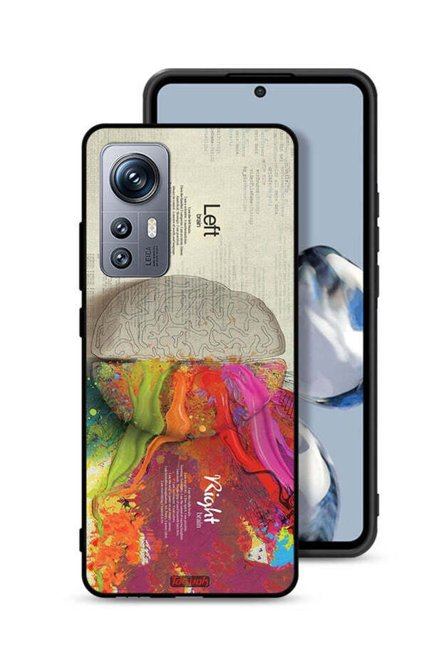 Xiaomi 12S Protective Case Cover Abstract Brain Science Artwork
