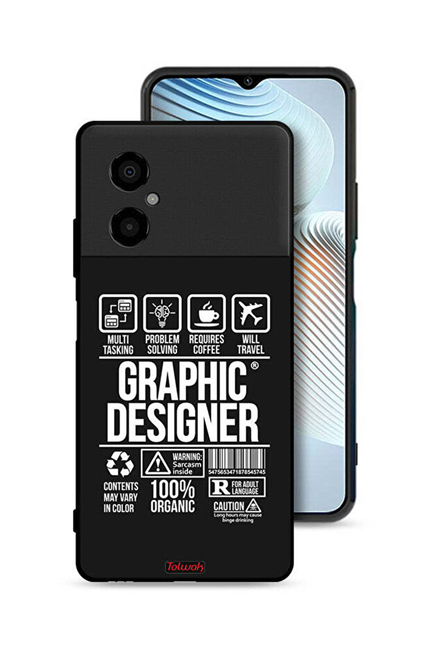 Xiaomi Poco M4 5G Protective Case Cover Graphic Designer Sticker