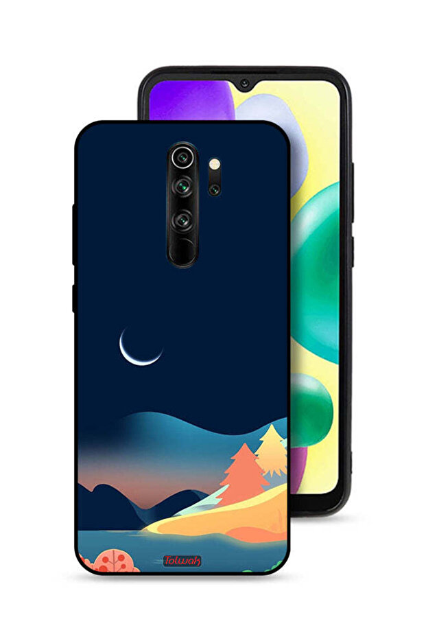 Xiaomi Redmi Note 8 Pro Protective Case Cover Moon Abstract Drawing Art