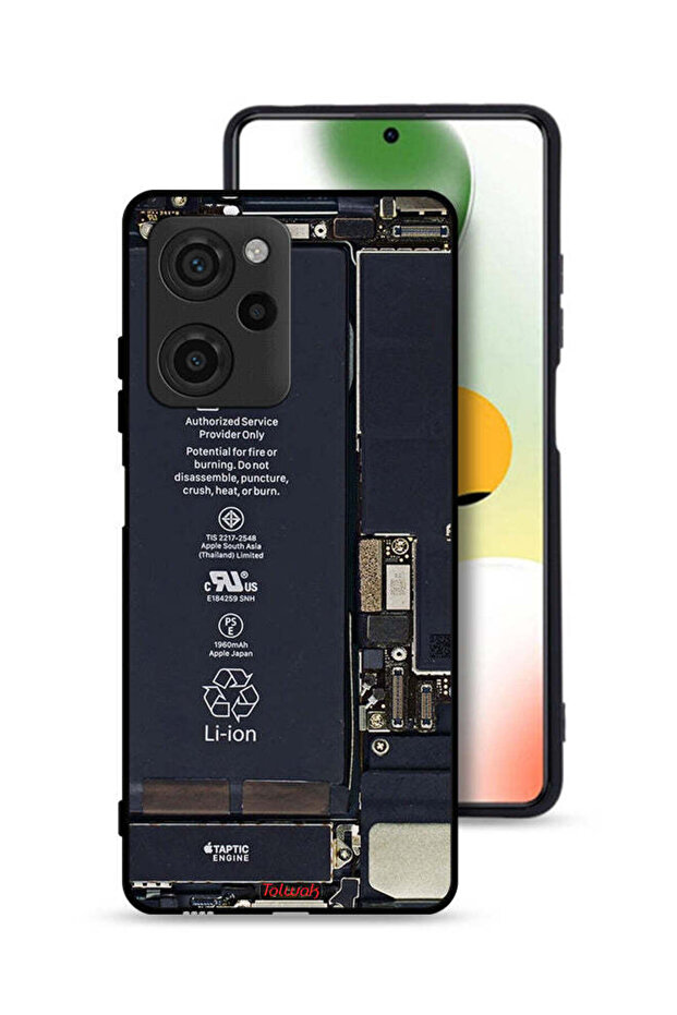 غطاء حماية لهاتف Xiaomi Poco X5 Pro بنمط دائرة الهاتف