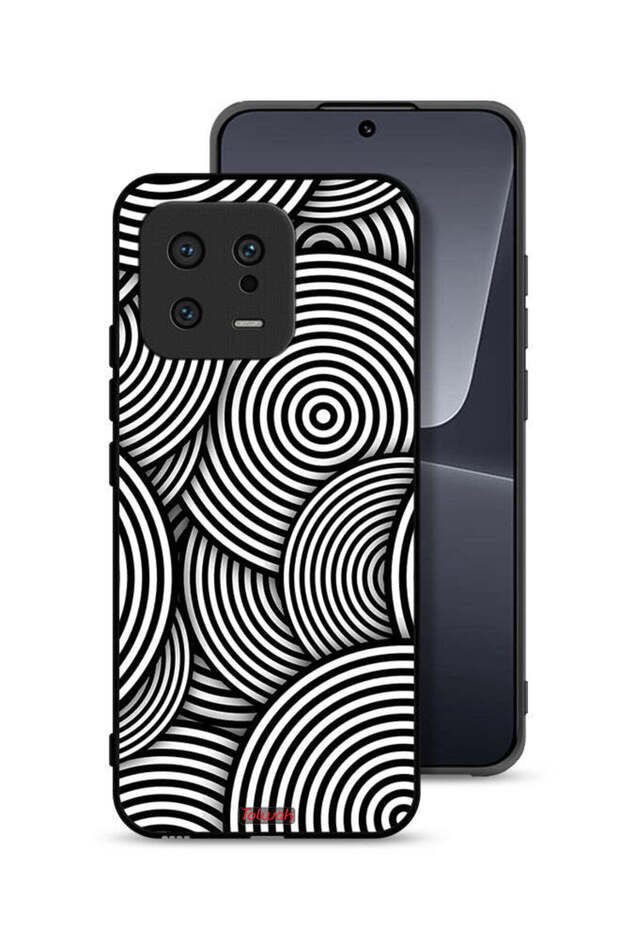 Xiaomi 13 Protective Case Cover Circles Illusion Pattern