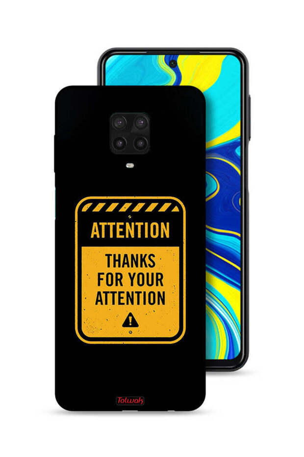 غطاء حماية لهاتف Xiaomi Redmi Note 9S شكرًا على الاهتمام