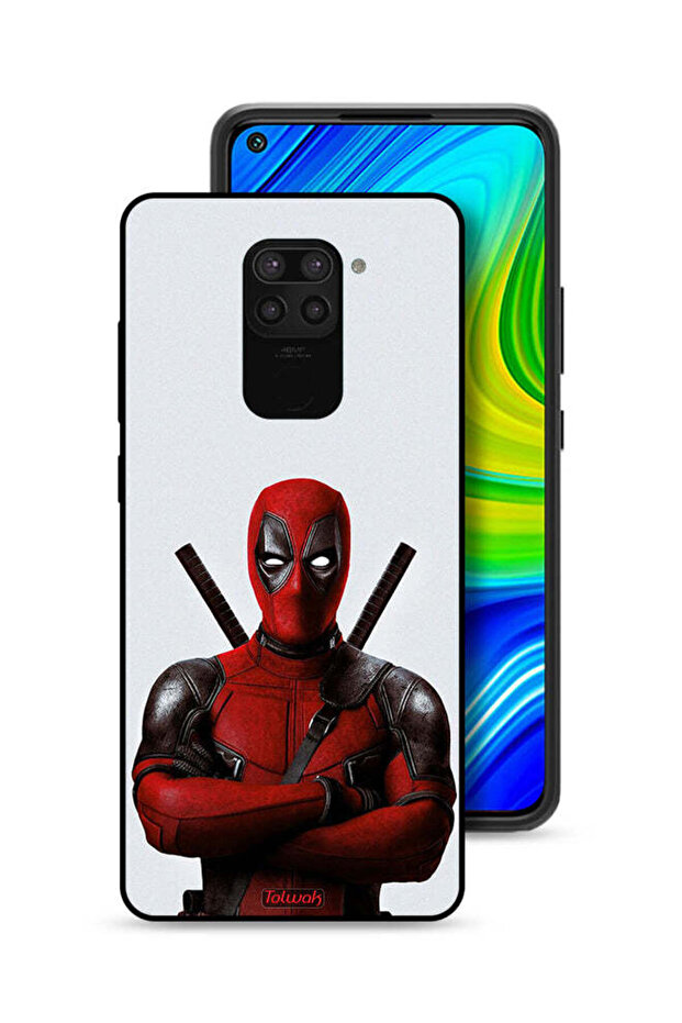 غطاء حماية لهاتف شاومي ريدمي نوت 9 بتصميم ديدبول - 1