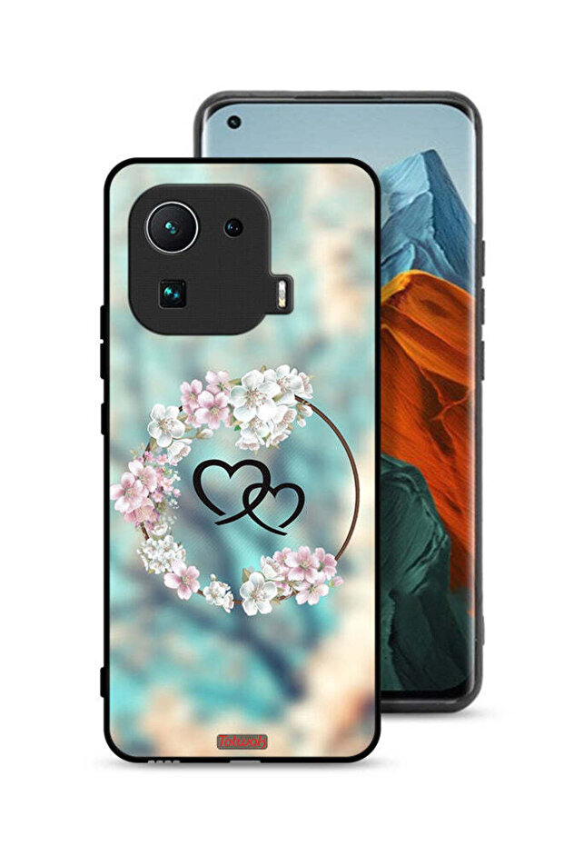 Xiaomi Mi 11 Pro Protective Case Cover Hearts In Ring Art