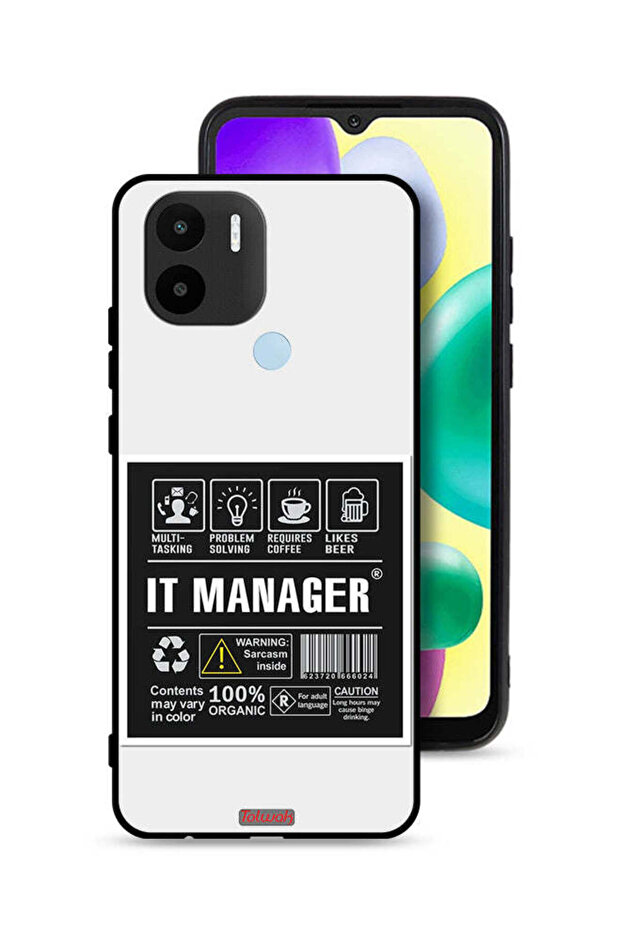 غطاء حماية لجهاز Xiaomi Redmi A1 Plus - ملصق مدير الجهاز