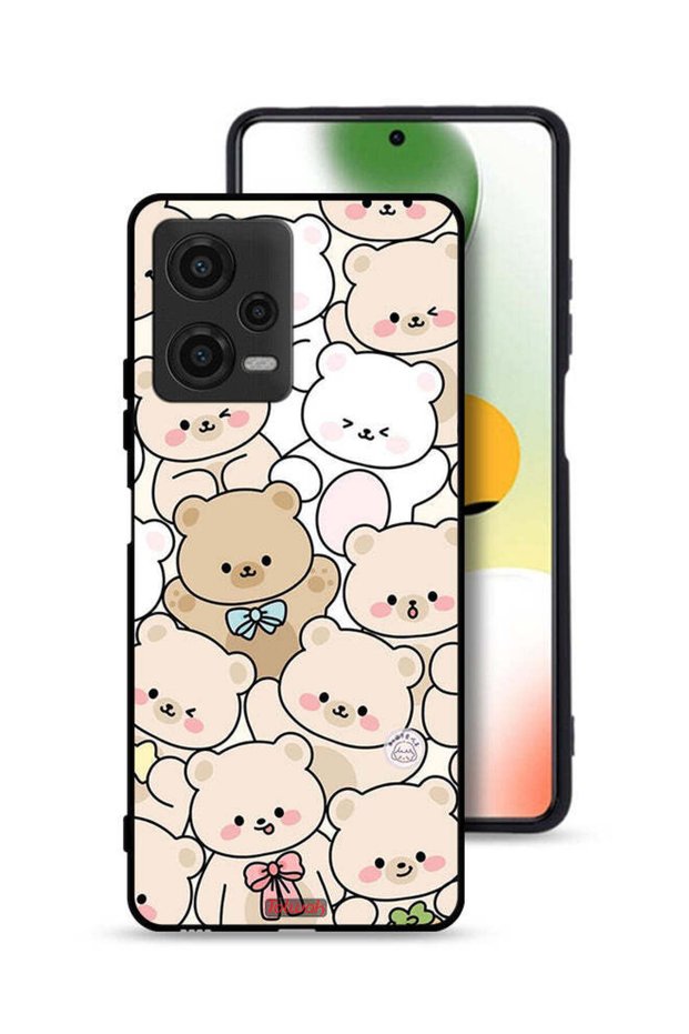 غطاء حماية لهاتف Xiaomi Poco X5 بنقشة الدببة