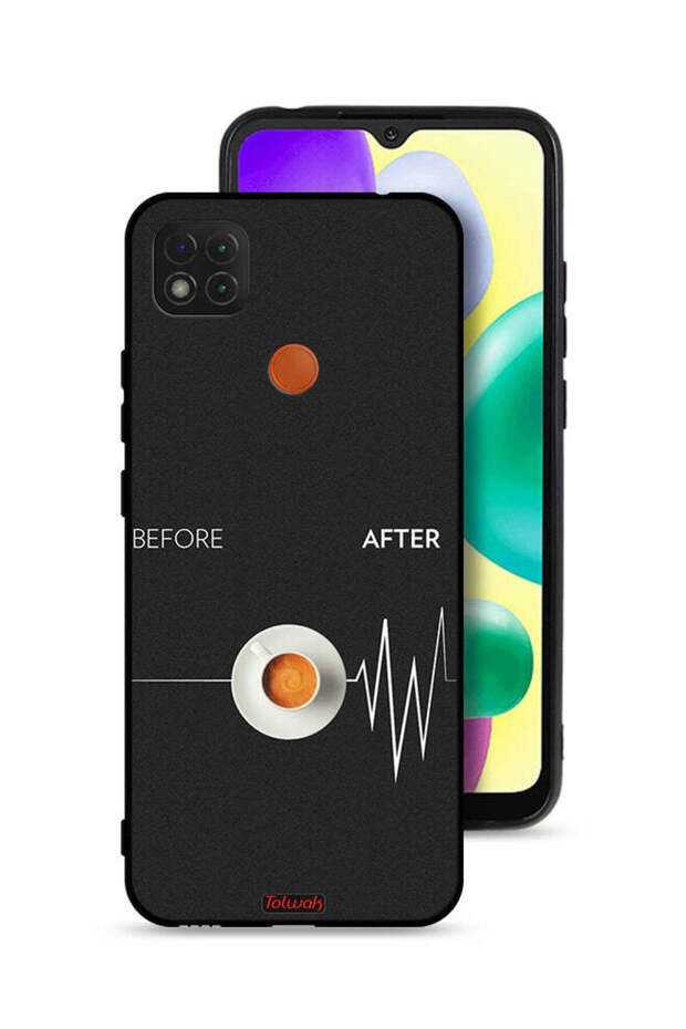 غطاء حماية لهاتف Xiaomi Redmi 9C قبل وبعد
