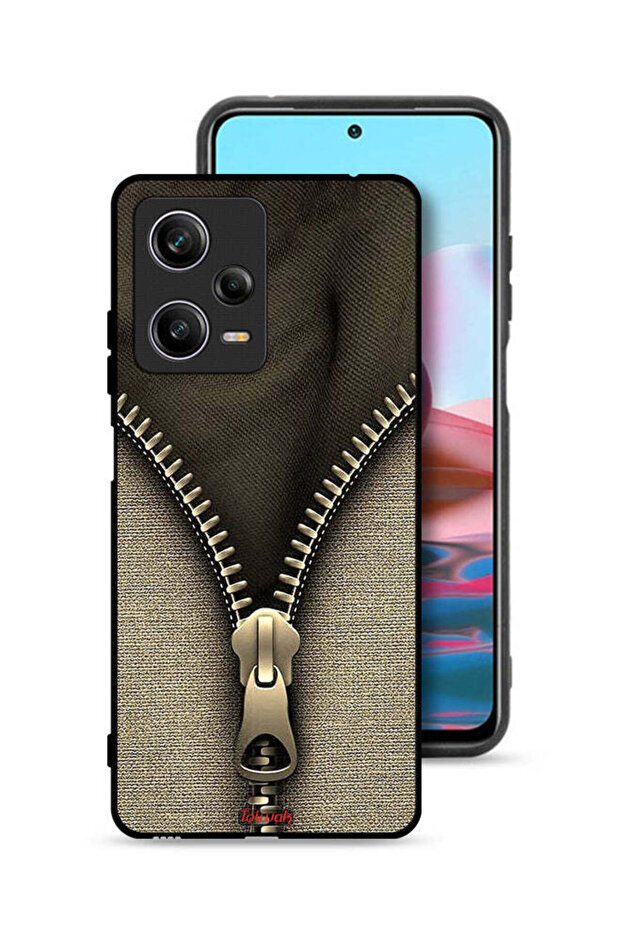 غطاء حماية بنمط سحاب لهاتف شاومي ريدمي نوت 12 برو - 1