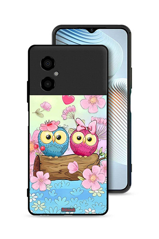 Xiaomi Poco M4 5G Protective Case Cover Cute Owls Art