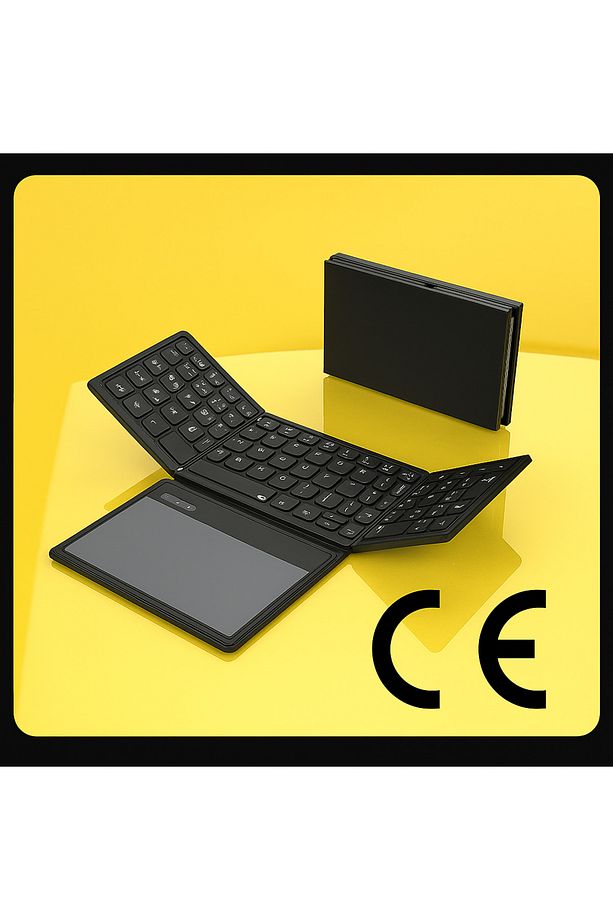 Katlanabilir Bluetooth Klavye + Touchpad Ultra Taşınabilir Type-C Şarj - 5