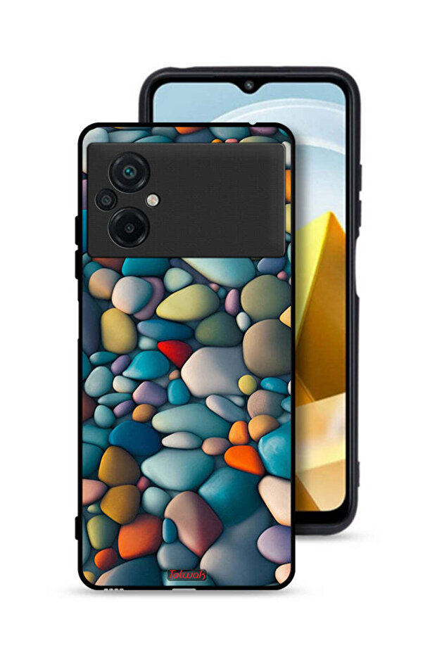 Xiaomi Poco M5 4G Protective Case Cover Stones Abstract Pattern