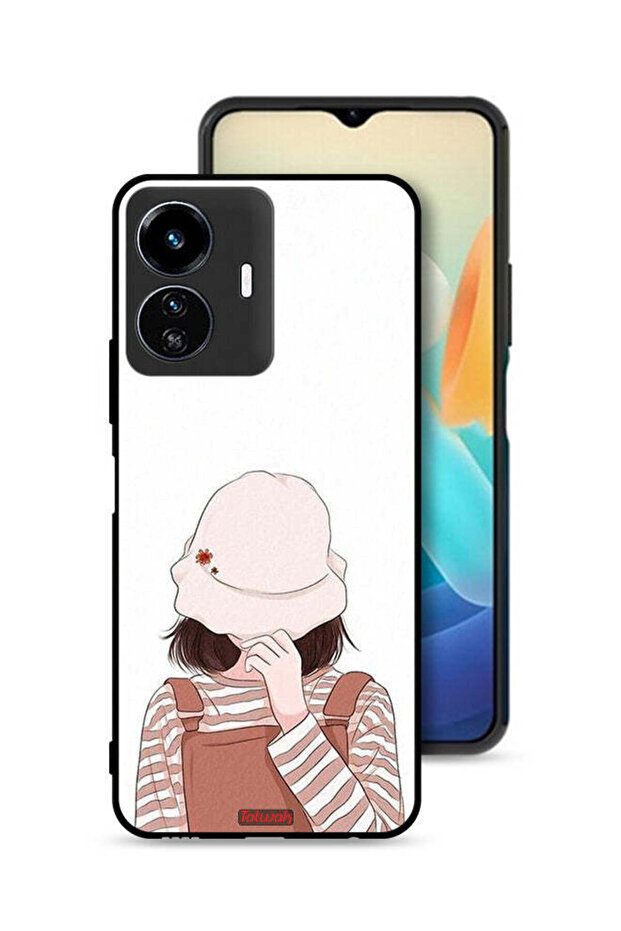 غطاء حماية لهاتف Vivo Y77e 5G بغطاء للوجه