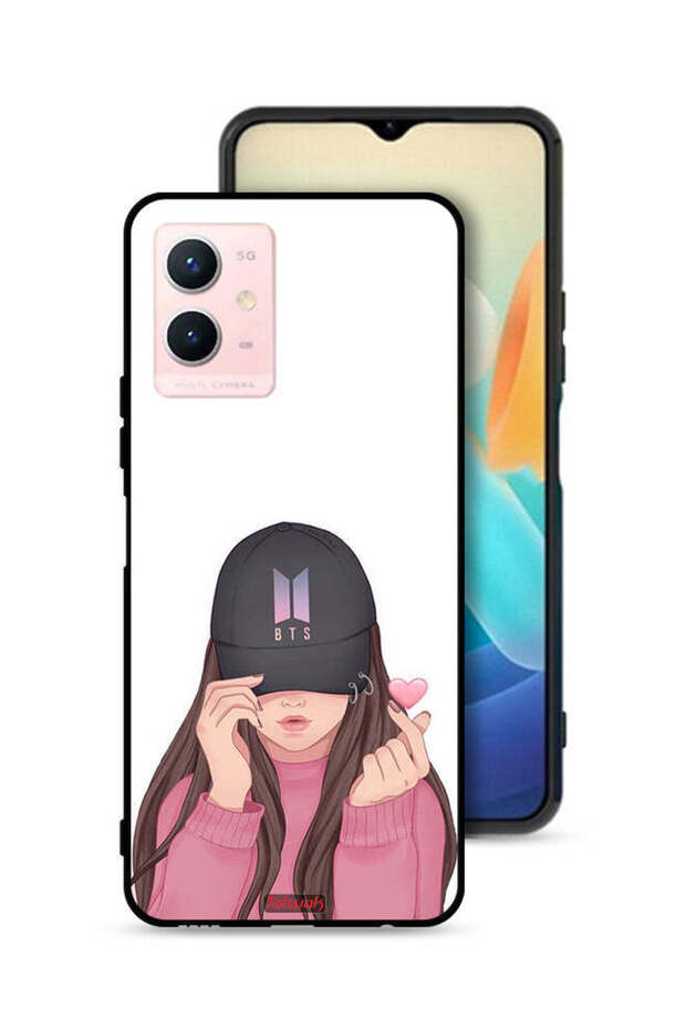 Vivo Y33s 5G Protective Case Cover Girl Making Snap