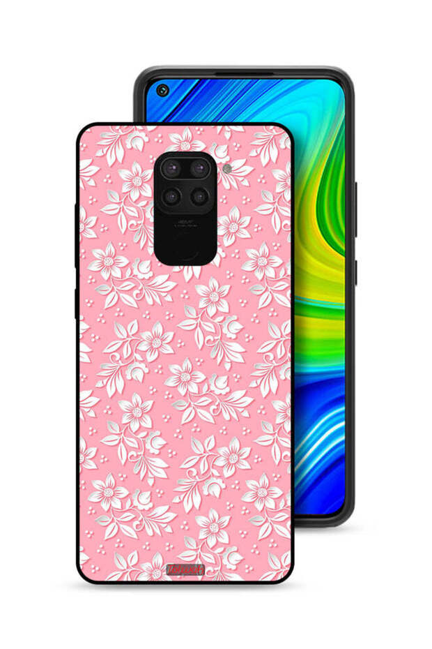 غطاء حماية لهاتف شاومي ريدمي نوت 9 بنمط خلفية زهور - 1