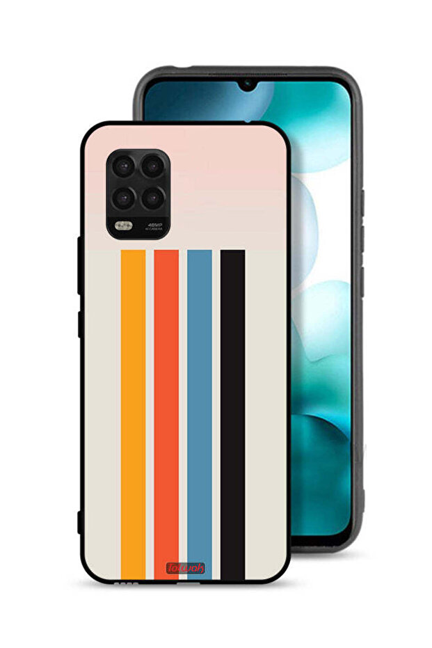 Xiaomi Mi 10 Lite 5G Protective Case Cover Straight Lines Pattern