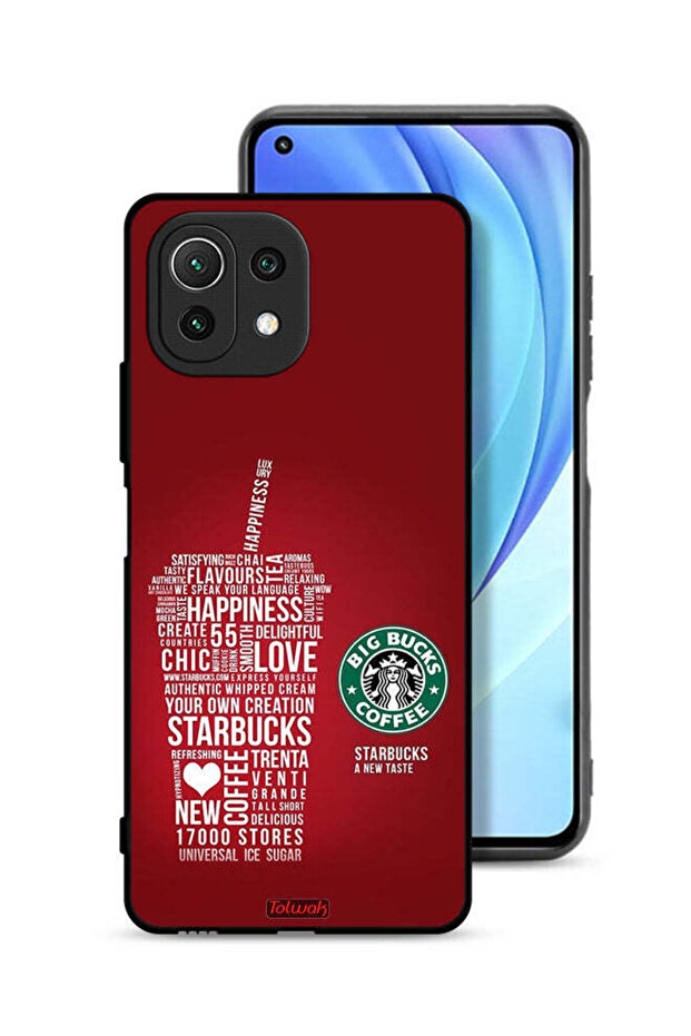 Xiaomi Mi 11 Lite Protective Case Cover Coffee Sticker