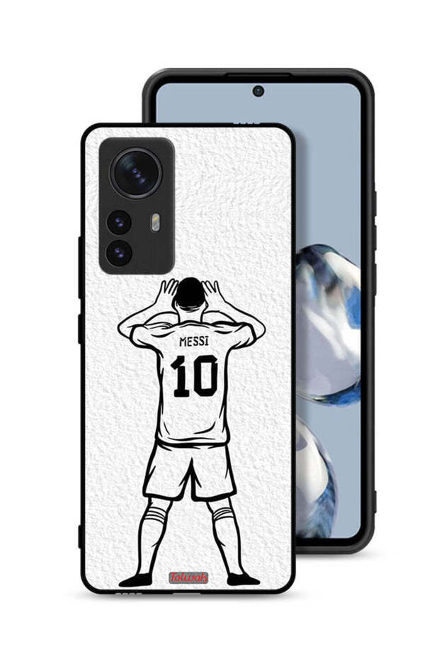 غطاء حماية Xiaomi 12X بتصميم ميسي سكيتش