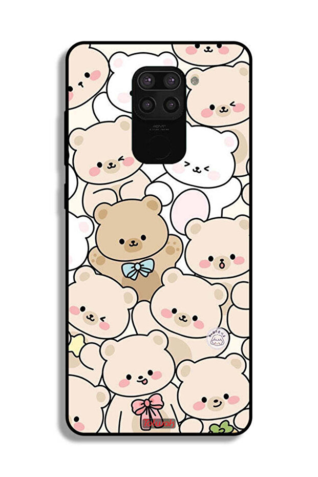 غطاء حماية لهاتف شاومي ريدمي نوت 9 بنمط الدببة - 2